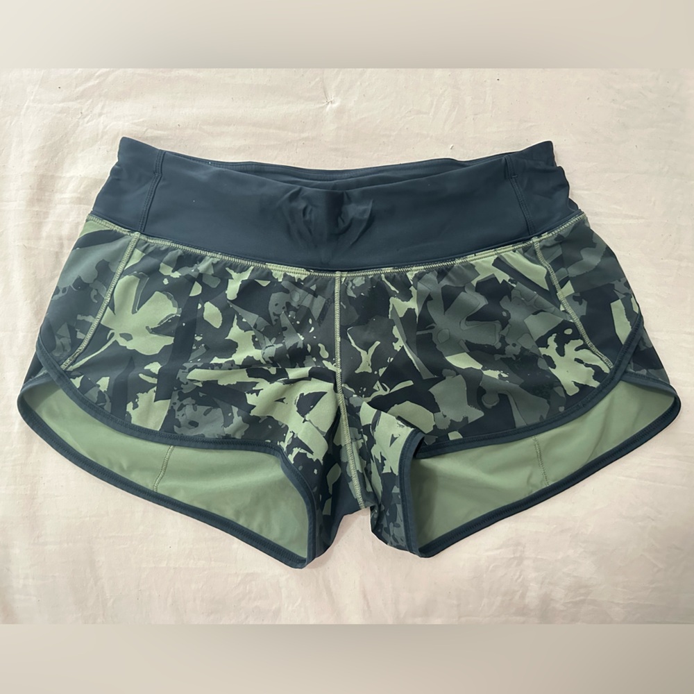 Lululemon Camo Speed Up Low-Rise 2.5” Shorts